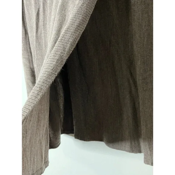 Ellen Tracy Women XL Ext Fine Merino Wool Cowl Neck Buckle Sweater Brown READ - Picture 5 of 7